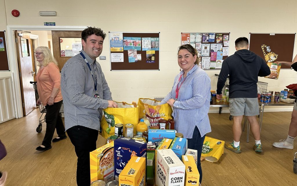 Adra staff collect for Bangor food bank