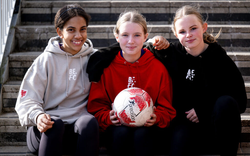 CPD Merched Bangor Joins FAW’s BE.FC Initiative to Inspire a New Generation of Female Footballers
