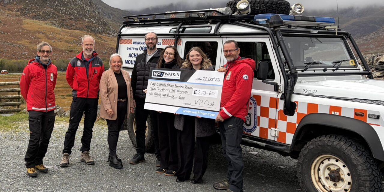 Watkin Property Ventures Raises Over £2k for Ogwen Valley Mountain Rescue
