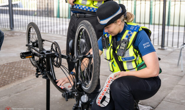 Free bike security marking events return to Transport for Wales network including Bangor