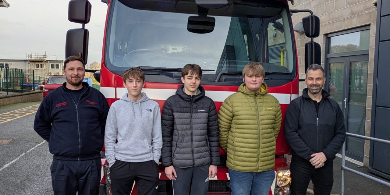 Coleg Menai students solve real engineering challenge for North Wales Fire Service