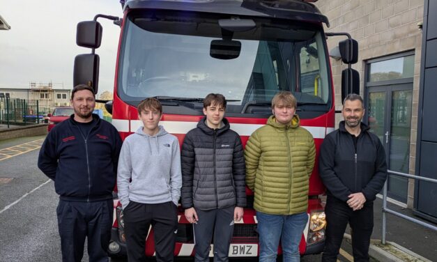 Coleg Menai students solve real engineering challenge for North Wales Fire Service