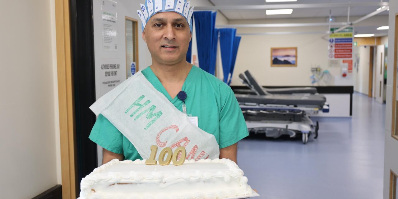 Surgeon reaches milestone with 100th ankle replacement