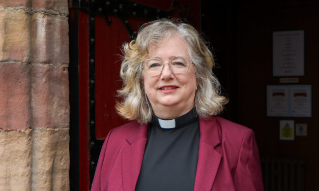 First woman Bishop of Bangor begins public ministry with symbols of Celtic Christianity