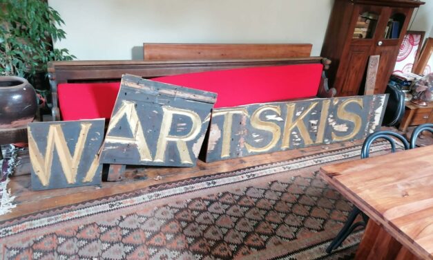 Historic Wartski’s Sign Saved Linking Bangor to its Retail Past
